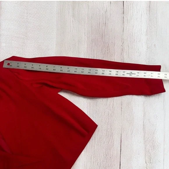 Vintage 80’s Nicole Miller Women’s 2-Piece Red Blazer Skirt Suit Set ~ Size 10 - Picture 9 of 10